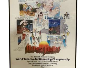 8208 - Framed Harvest Jubilee Danville, VA Poster (Description): 31.5 x 24