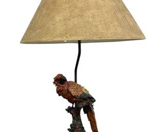 2310 - Decorative Table Lamp w/ Bird 30" (Description): Used as-is electric/electronic/mechanical item - no guarantee all components present, untested