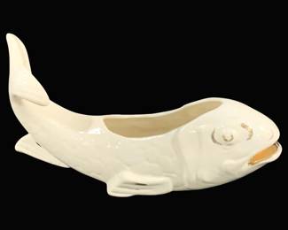 5156 - Ceramic Fish Planter - 14 x 8 x 3.5