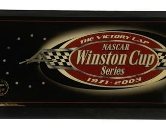 5998 - Winston Cup Series Clock - 22.5 x 11 (Description): Used as is electric/electronic/mechanical item. No guarantee all components, untested.