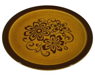 5317 - Vintage Stoneware Plate - 12.5" Round