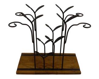 5294 - Metal/Wood Decoration - 13.5 x 7 x 13.5