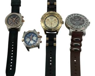 8071 - Assorted Watches - 2 American Exchange/Geneva (Description): Techno King Used as is electric/electronic/mechanical item. No guarantee all components, untested.