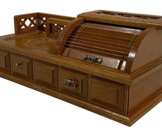 5072 - Wood Jewelry Box - 14.5 x 7 x 6
