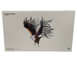 4669 - Inspiroy Battery Free Pen Tablet in Box (Description): Used as is electric/electronic/mechanical item. No guarantee all components, untested.
