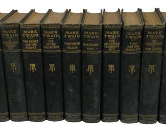 5735 - 10 Mark Twain Hardcover Books