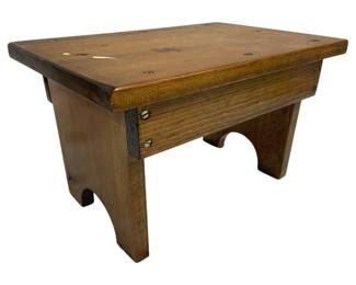 4913 - Wood Foot Stool - 9 x 15 x 10