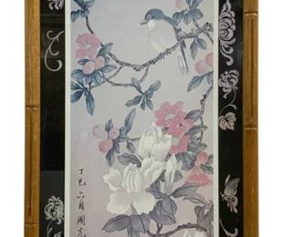 5105 - Framed Oriental Print - 25 x 11