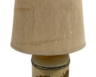 5664 - Vintage Lamp - 19" Tall (Description): Used as is electric/electronic/mechanical item. No guarantee all components, untested.