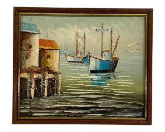 5067 - Framed Oil on Board - 8.5 x 10.25