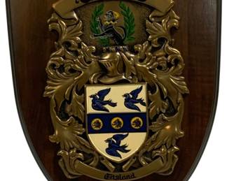 6620 - Goerge Family Crest Wall Plaque - 9 x 12