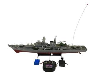 5385 - Remote Controlled Battleship w/ Battery, (Description): Controller Charger - 30" Long
