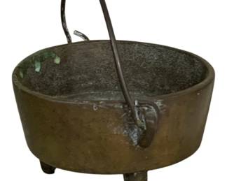5013 - Vintage Cast Iron Cauldron - 4 x 4