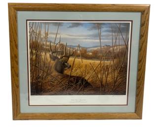 6032 - "Vantage Point" Framed SIgned Print - #140/2500 (Description): 27.5 x 25.5