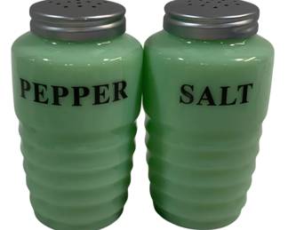 5212 - Jadeite Salt & Pepper Shakers - 4.5" Tall