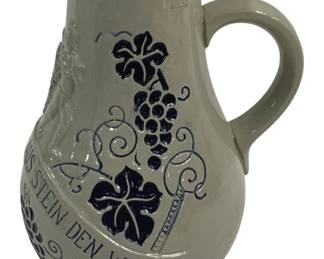 4319 - German Stoneware Pitcher - 8" Tall