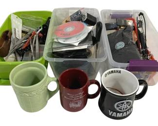 4575 - 3 Plastic Totes w/ Assorted Items