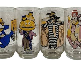 5368 - 6 McDonald's Glasses - 5.75" Tall