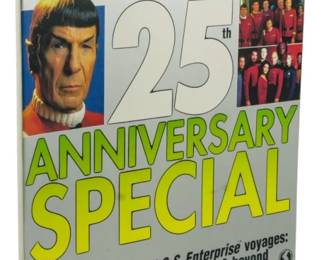 514 - Star Trek 25th Anniversary Special Magazine (Description): Star Trek 25th Anniversary Special Magazine. This official collector's edition celebrates 25 years of Star Trek, featuring the complete U.S.S. Enterprise voyages from television to film and beyond.