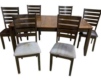 6291 - Dining Table w/ 6 chairs (Description): Table - 30 x 72 x 42 Chairs - 40 x 18 x 19