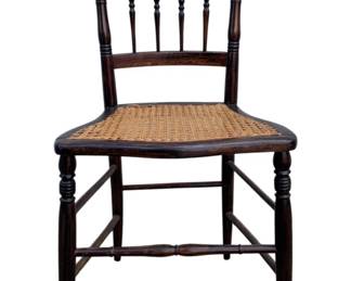 4957 - Cane Seat Vintage Chair - 32 x 17 x 15 (Description): separation at joint
