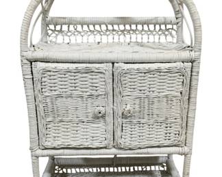 4819 - Wicker Wall Hanging Cabinet - 33 x 21 x 10