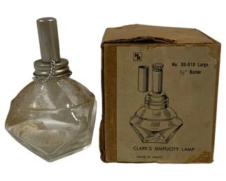5158 - Clark's Simplicity Lamp w/ Box - 4.5" Tall