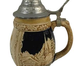 4282 - German Beer Stein - 8.5" Tall