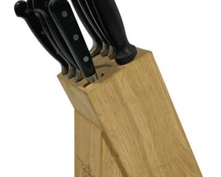 4227 - Wolfgang Puck Cafe Collection Knife Set w/ Holder (Description): 13.5 x 4.5 x 7