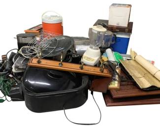7034 - Group Lot of Assorted Household Kitchen Items