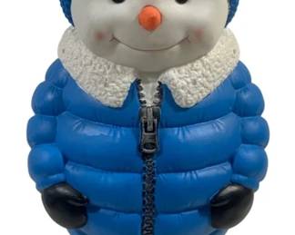 6059 - Lighted Snowman Blowmold - 34" Tall (Description): Used as is electric/electronic/mechanical item. No guarantee all components, untested.