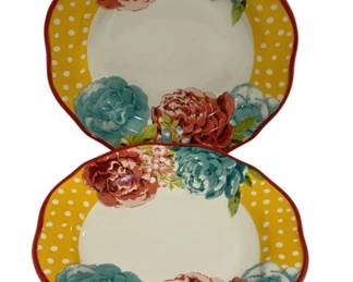 5233 - 2 Pioneer Woman Plates - 10.25" Round