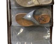 8034 - 20 Slot Shoe Rack w/ 12 Women's Sandal's (Description): Size - 6M-7