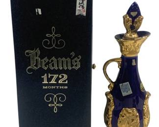 5993 - Jim Beam Decanter Bottle w/ Box - 15" Tall