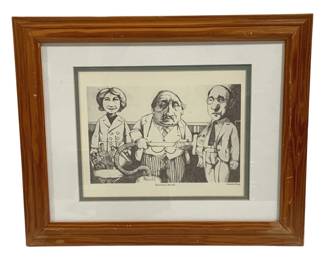 4432 - Framed Print "Divorce Lawyer" - 16.5 x 14