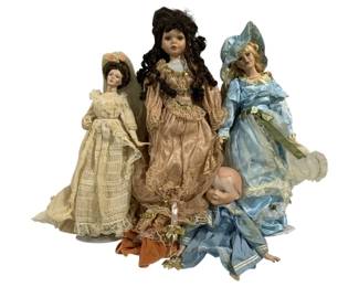 6568 - Lot of Assorted Vintage Dolls