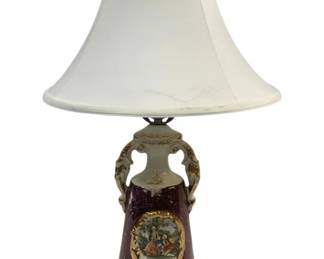 6003 - Vintage Lamp - 24" Tall (Description): Used as is electric/electronic/mechanical item. No guarantee all components, untested.
