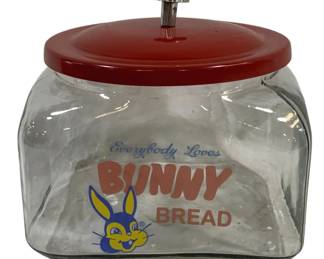5223 - Bunny Bread Glass Jar - 8 x 8 x 6