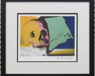 9105 - Still Life with Skull Print by Andy Warhol (Description): 15.5 X 16.5