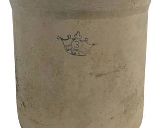 6004 - 3 Gallon Stoneware Crock - 11.5 x 11