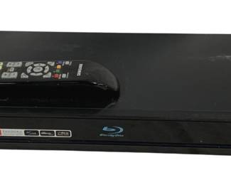 4623 - Samsung Blu-Ray Player w/ Remote (Description): Used as is electric/electronic/mechanical item. No guarantee all components, untested.
