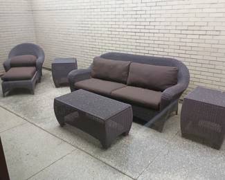 Outdoor resin wicker furniture