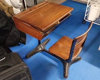 Vintage school desk
