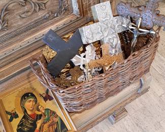 Crucifix's and religious icon image 