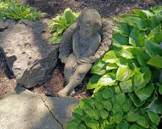 Good size concrete angel