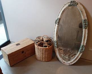 Vintage oval mirror
