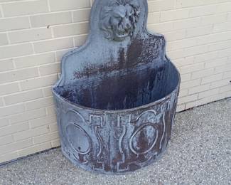 Large lead planter lead 40"w x32"h