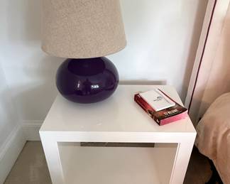 Glossy White Side Table
