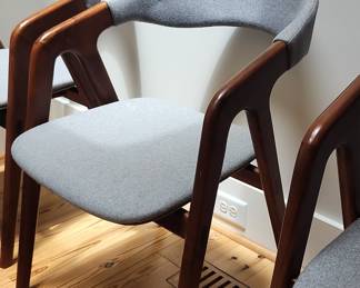 Mid-Century Modern Dining Chairs (Set of 3) - Danish Style