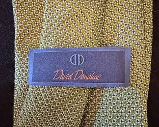 David Donahue Silk Jacquard Tie